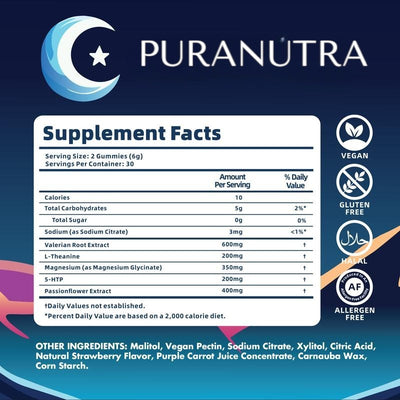LullaBites®  Natural Sleep Gummies
